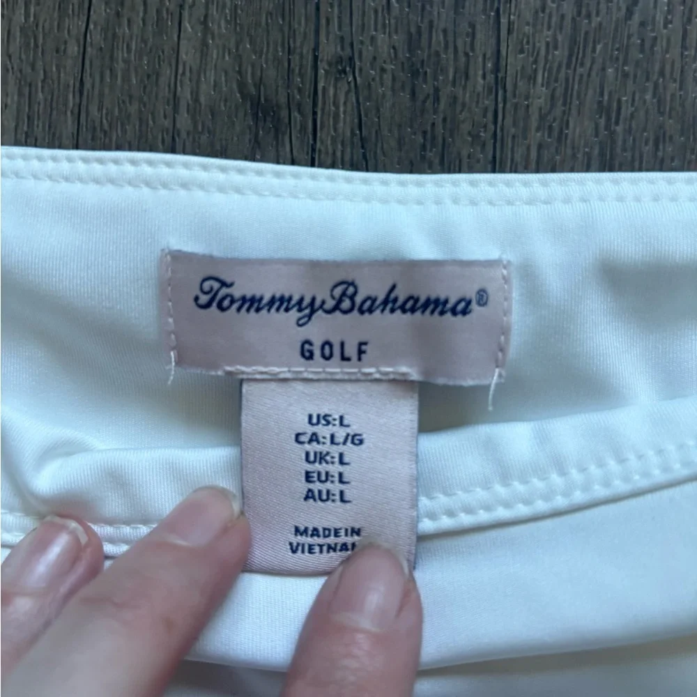 Tommy Bahama White Golf Skort with Ruffle Hem - Picture 2 of 5